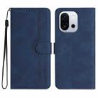 For OnePlus 13T Heart Pattern Skin Feel Leather Phone Case(Royal Blue) - 1