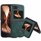 For Motorola Razr 2022 Classic Leather + PC Phone Case(Green) - 1