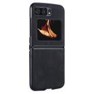For Motorola Razr 2022 Classic Leather + PC Phone Case(Black) - 3