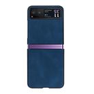 For Motorola Razr 40 Classic Leather + PC Phone Case(Navy Blue) - 2