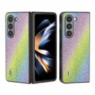 For Samsung Galaxy Z Fold5 ABEEL Diamond Series Black Edge Phone Case(Rainbow) - 1