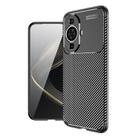 For Huawei nova 11 Carbon Fiber Texture Shockproof TPU Phone Case(Black) - 1