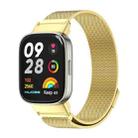 For Redmi Watch 3 Mijobs Milan Magnetic Metal Watch Band(Gold) - 1