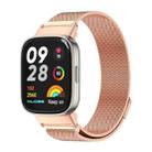 For Redmi Watch 3 Mijobs Milan Magnetic Metal Watch Band(Rose Gold) - 1