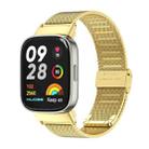 For Redmi Watch 3 Mijobs Milan Buckle Metal Watch Band(Gold) - 1