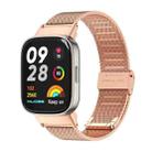 For Redmi Watch 3 Mijobs Milan Buckle Metal Watch Band(Rose Gold) - 1