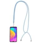 Universal Mixed Color Mobile Phone Lanyard(White Blue) - 1