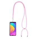 Universal Mixed Color Mobile Phone Lanyard(Pink White) - 1