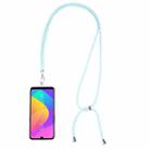 Universal Mixed Color Mobile Phone Lanyard(Blue White) - 1