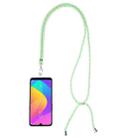 Universal Mixed Color Mobile Phone Lanyard(Green White) - 1