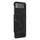 For Samsung Galaxy Z Flip3 5G Heart Pattern Skin Feel Leather Phone Case(Black) - 1