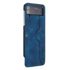 For Samsung Galaxy Z Flip4 5G Heart Pattern Skin Feel Leather Phone Case(Royal Blue) - 1