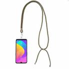 Universal Solid Color Mobile Phone Lanyard(Khaki) - 1