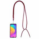 Universal Solid Color Mobile Phone Lanyard(Red) - 1