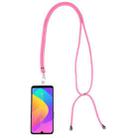 Universal Solid Color Mobile Phone Lanyard(Rose Red) - 1