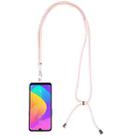 Universal Solid Color Mobile Phone Lanyard(Rose Gold) - 1