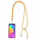 Universal Solid Color Mobile Phone Lanyard(Orange) - 1