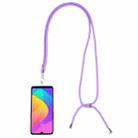 Universal Solid Color Mobile Phone Lanyard(Purple) - 1