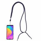 Universal Solid Color Mobile Phone Lanyard(Dark Blue) - 1