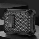 For AirPods Pro 2 Alpha Carbon Fiber Wireless Bluetooth Earphone Protective Case(Black) - 1