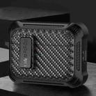 For AirPods Pro Alpha Carbon Fiber Wireless Bluetooth Earphone Protective Case(Black) - 1