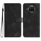 For Xiaomi Mi 10T Lite 5G Heart Pattern Skin Feel Leather Phone Case(Black) - 1