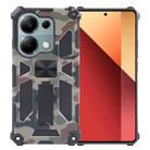 For Xiaomi Redmi Note 13 Pro 4G Camouflage Armor Kickstand TPU + PC Magnetic Phone Case(Army Green) - 1