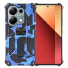 For Xiaomi Redmi Note 13 Pro 4G Camouflage Armor Kickstand TPU + PC Magnetic Phone Case(Dark Blue) - 1