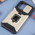 For Redmi Note 12 4G Camera Shield Card Slot PC+TPU Phone Case(Gold) - 2