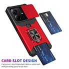 For Redmi Note 14 4G 163mm Camera Shield Card Slot PC+TPU Phone Case(Red) - 2