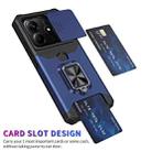 For Redmi Note 14 4G 163mm Camera Shield Card Slot PC+TPU Phone Case(Blue) - 2