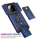 For Redmi Note 14 Pro 5G / 14 Pro+ 5G  Camera Shield Card Slot PC+TPU Phone Case(Blue) - 2