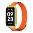 For Redmi Band 2 Mijobs Metal Shell Nylon Breathable Watch Band(Orange Gold) - 1
