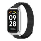 For Redmi Band 2 Mijobs Metal Shell Nylon Breathable Watch Band(Black Silver) - 1