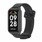 For Redmi Band 2 Mijobs Metal Shell Silicone Watch Band(Black) - 1