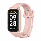 For Redmi Band 2 Mijobs Metal Shell Silicone Watch Band(Pink Rose Gold) - 1