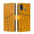 For Nokia G11 Plus Geometric Stitching Leather Phone Case(Yellow) - 1