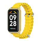 For Redmi Band 2 Mijobs Metal Shell Ocean Silicone Watch Band(Yellow Gold) - 1
