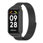 For Redmi Band 2 Mijobs Metal Shell + Milan Magnetic Metal Watch Band(Black) - 1