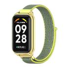 For Redmi Band 2 Mijobs Metal Shell Breathable Nylon Loop Watch Band(Bright Yellow Gold) - 1