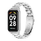 For Redmi Band 2 Mijobs Metal Shell + Three-Bead Stainless Steel Watch Band(Silver) - 1