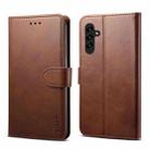 For Samsung Galaxy A34 5G GUSSIM Horizontal Flip Leather Phone Case(Brown) - 1