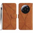 For Xiaomi 13 Ultra Stitching Embossed Leather Phone Case(Brown) - 1