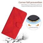 For Xiaomi POCO M5S Stitching Embossed Leather Phone Case(Red) - 4