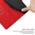 For Xiaomi POCO M5S Stitching Embossed Leather Phone Case(Red) - 7