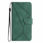 For Xiaomi POCO M5S Stitching Embossed Leather Phone Case(Green) - 2