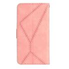 For Xiaomi 13T / 13T Pro Stitching Embossed Leather Phone Case(Pink) - 3