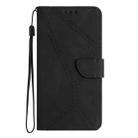 For Redmi Note 12 Pro 5G Stitching Embossed Leather Phone Case(Black) - 2