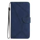 For Redmi Note 12 Pro 5G Stitching Embossed Leather Phone Case(Blue) - 2