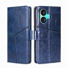 For Realme GT Neo5 SE Geometric Stitching Leather Phone Case(Blue) - 1